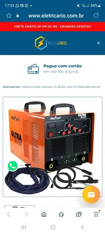 Máquina tig Ac/Dc