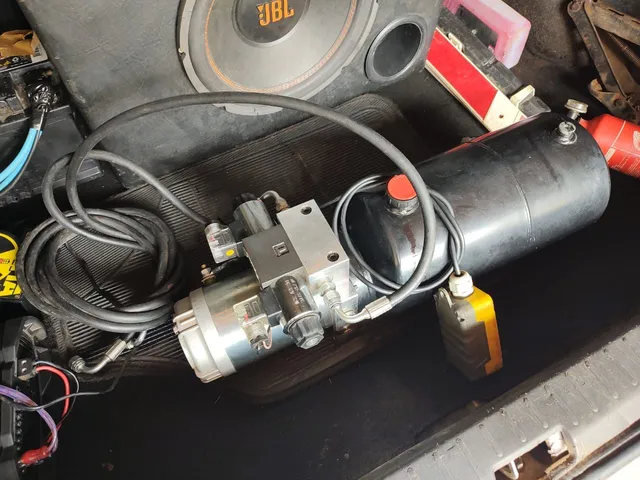 Bomba Hidráulica 12v 10 Toneladas + Pistão Hidráulico 