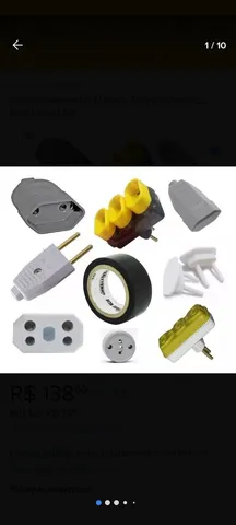 kit 100 peças eletrica para reve da depositos