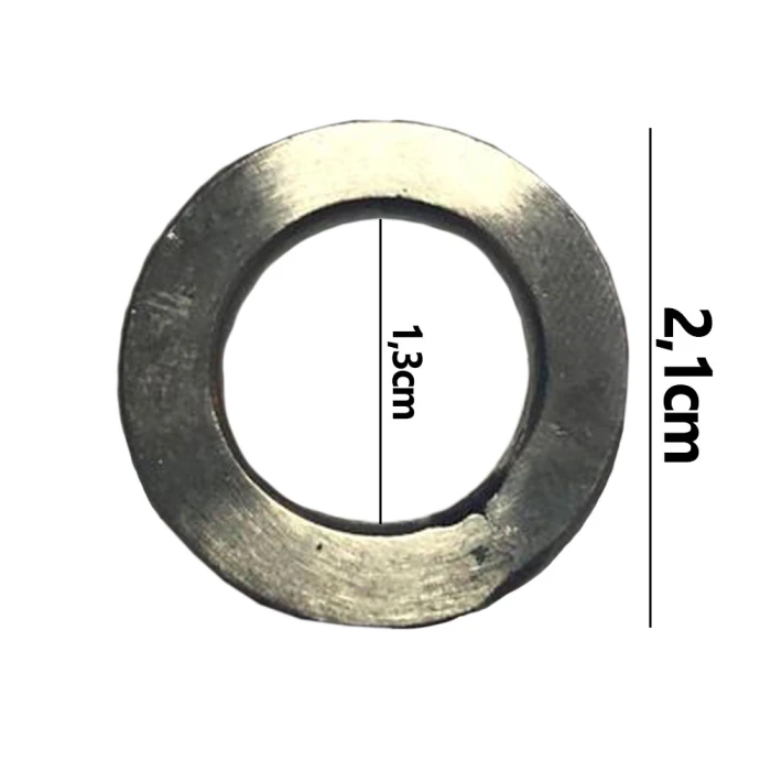 Argola numero 13 inox grossa espessura 8mm