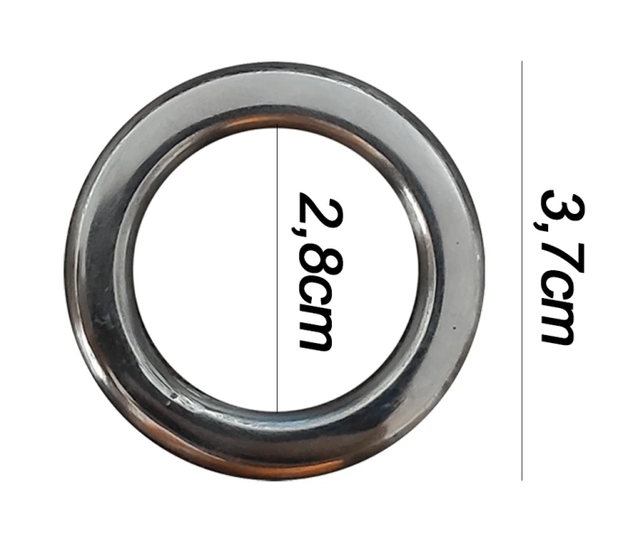 Argola numero 16 inox grossa espessura 8mm