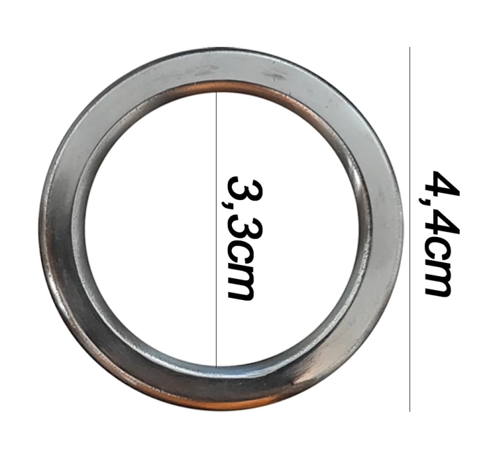 Argola numero 17 inox grossa espessura 8mm