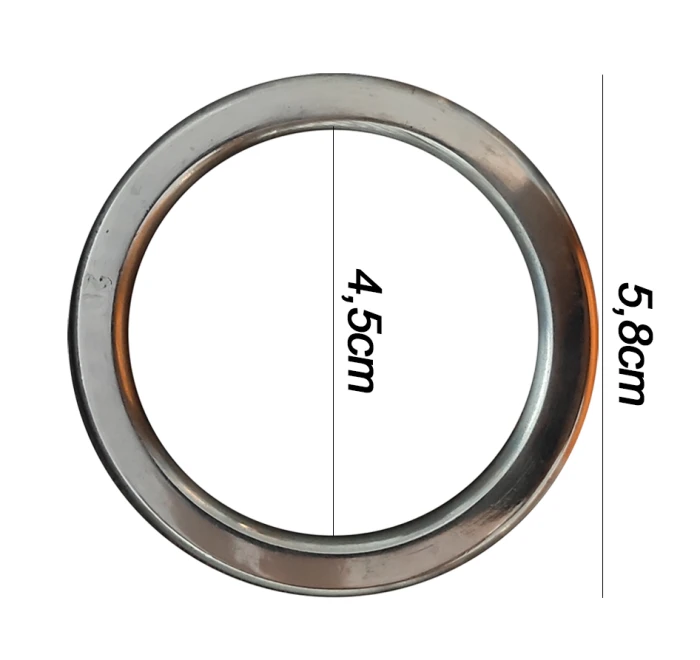 Argola numero 20 inox grossa espessura 8mm