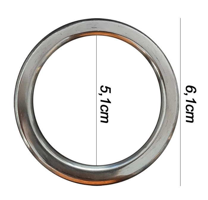 Argola numero 21 inox grossa espessura 8mm