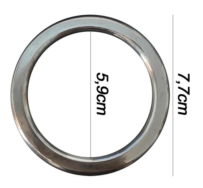 Argola numero 23 inox grossa espessura 8mm