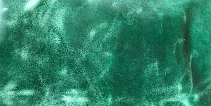 Couro Crazy Horse Atanado 50x20 Para Fazer Carteira Bainha - Verde
