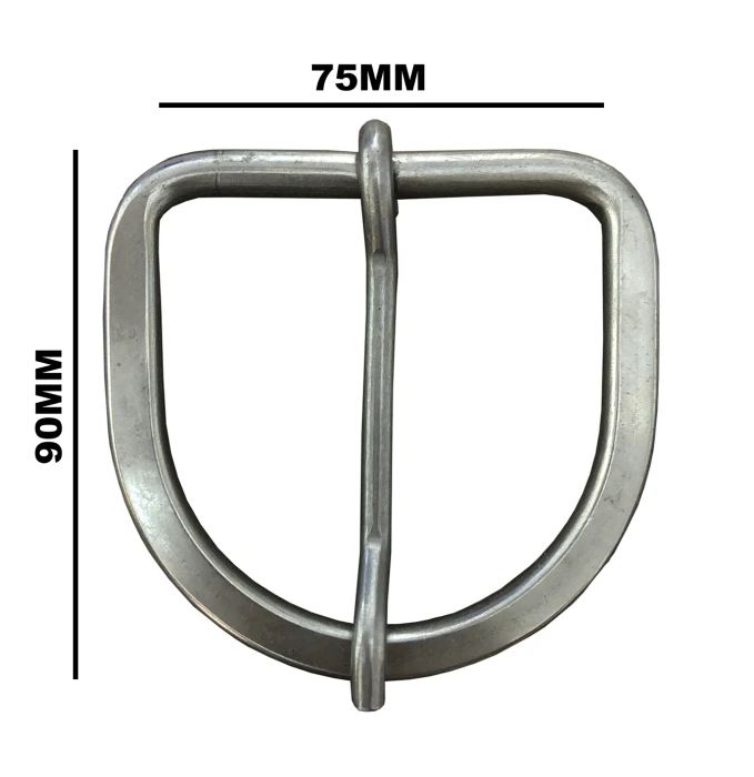 Fivela Meia Argola de Inox 75mm