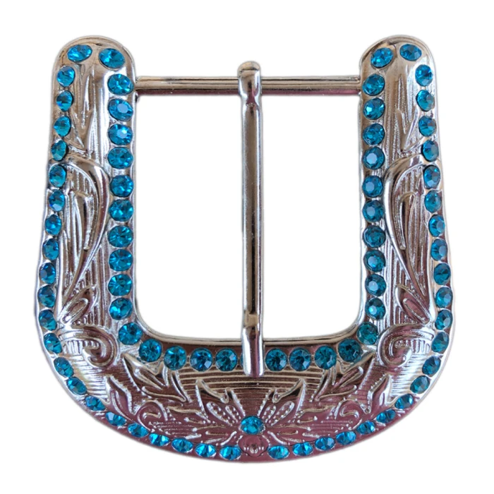 Fivela Strass Premium - Aquamarine