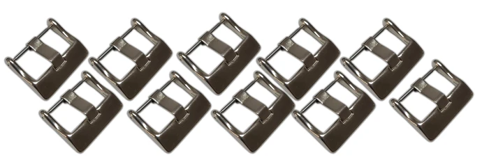 Kit Com 10 Fivelas de Relógio Com 22mm