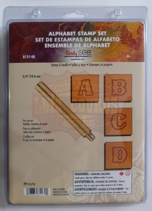 Letreiro/ Alfabeto / Abecedário Para Bordar Em Couro 3/4 Liso. - 3/4 Liso
