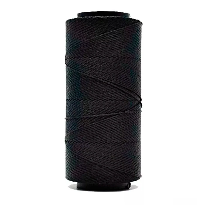 Linha /  Cordão Encerado Nº4 100g Várias Cores - Preto