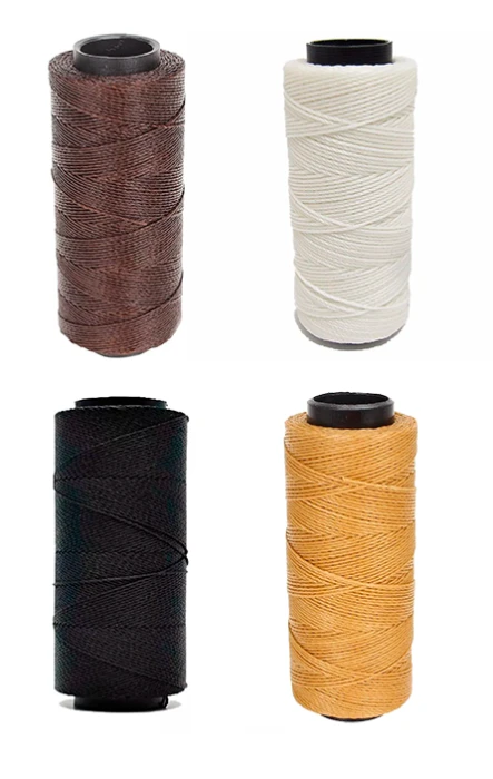 Linha / cordão encerado Nº3 100g Várias Cores - Marrom