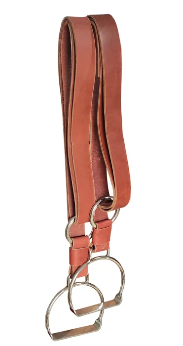 Loro em Meio Curtume/Argola de Inox/Estribo Sapata