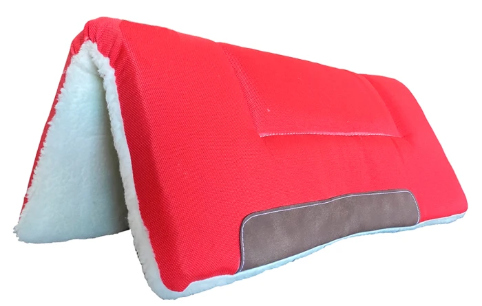 Manta Para Selas E Arreios, Dobro De Feltro E Espuma - Vermelho