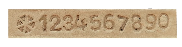 Numeral para couro/ Numeral para gravar em couro