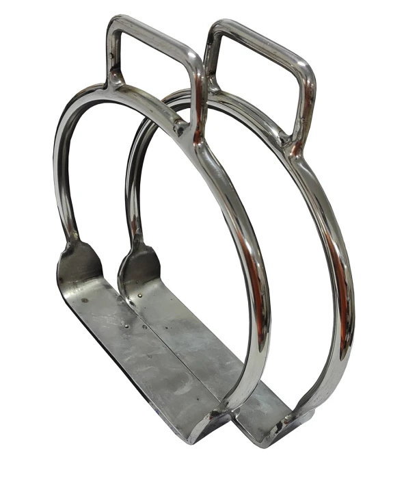 Par Estribo / Estrivo Sapata De Inox Para Arreio / Selaria