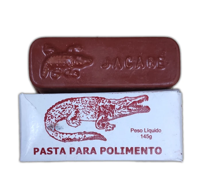 Pasta Abrasiva Jacaré Rouge Vermelha  145 Gramas  Ourives