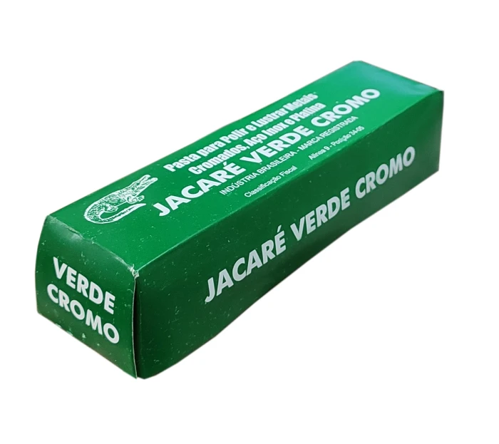 Pasta Abrasivo Jacaré Verde Cromo 400 Gramas