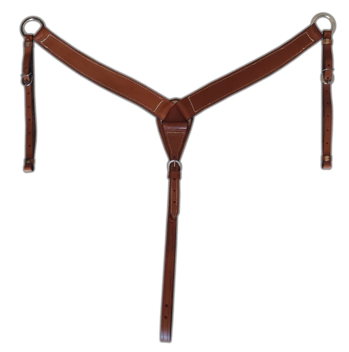 Peitoral Peiteira Sela Cavalo Frontal Couro Peiteira Y - Caramelo