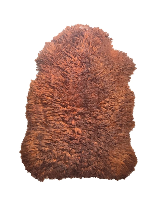 Pelego 100x60cm Grande Pelagem Alta - Castanho