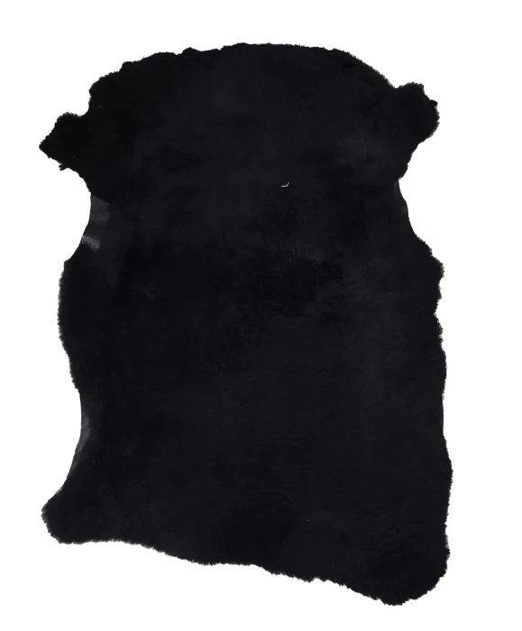Pelego 100x60cm Grande Pelagem Alta - Preto