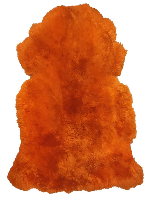 Pelego 100x60cm Grande Pelagem Alta - Laranja
