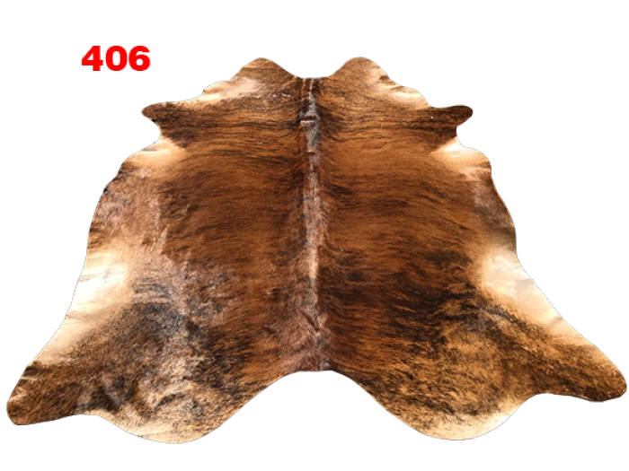 Tapete de Couro Bovino 2,00 met x 2,00 met / Tapete de Pelo de Boi / Couro legitimo Grande - 406