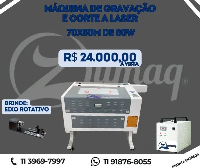 Máquina a laser 70x50cm 