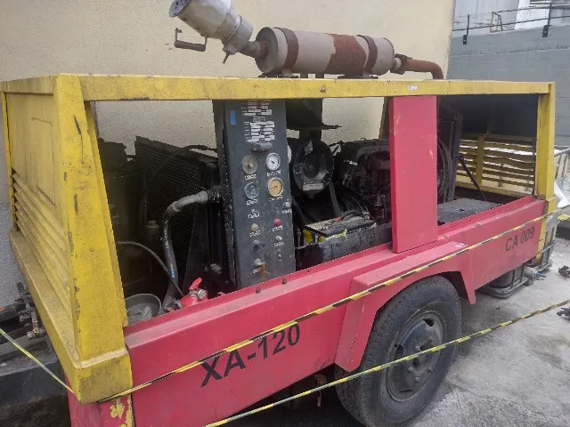 Compressor De Ar Á Diesel, Parafuso, 250 Pcm, Atlas Copco