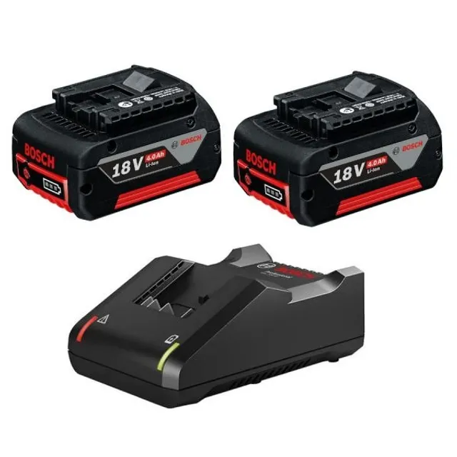 Carregador Gal 18v + 2 Baterias 4ah Bosch novo