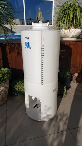 Fermentador Cônico PP Branco 150 Litros com Pé e Acessórios