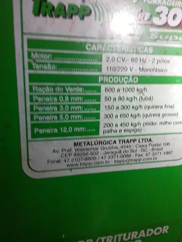 Triturador forrageiro