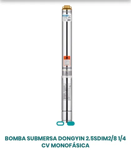 BOMBA SUBMERSA DONGYIN 2.5SDIM2/8 1/4 CV MONOFÁSICA