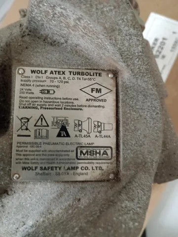 Vendo Luminária Pneumática Turbolite, Wolf modelo A-TL45A/B