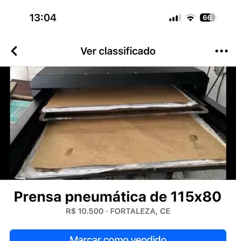 Prensa pneumática só 10500