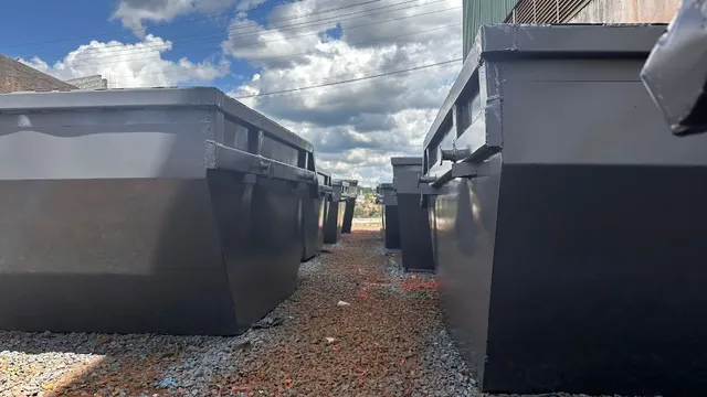 Caçambas para poly caçamba estacionária, Container Almoxarifado e escritorio