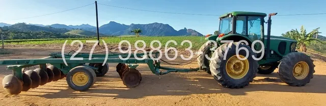 Trator Jhon Deere 7515 com Grade aradora