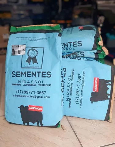 #Promocão Relâmpago# Semente de capim Andropogon 6kg Mirassol - Nova