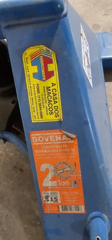 Carro Hidráulico Paleteira 2Ton Roda Dupla de Poliuretano Largo TP2301 Bovenau