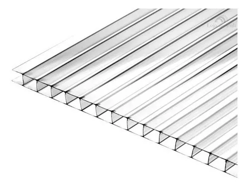 Chapa de Policarbonato Alveolar Cristal 4mm 2,10x6,00