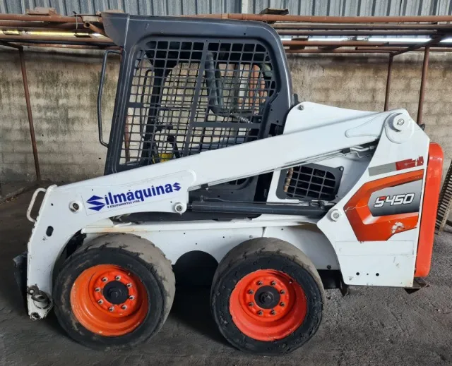 Minicarregadeira Bobcat S450 Ano 2021 1064,3hs Aberta Alavanca
