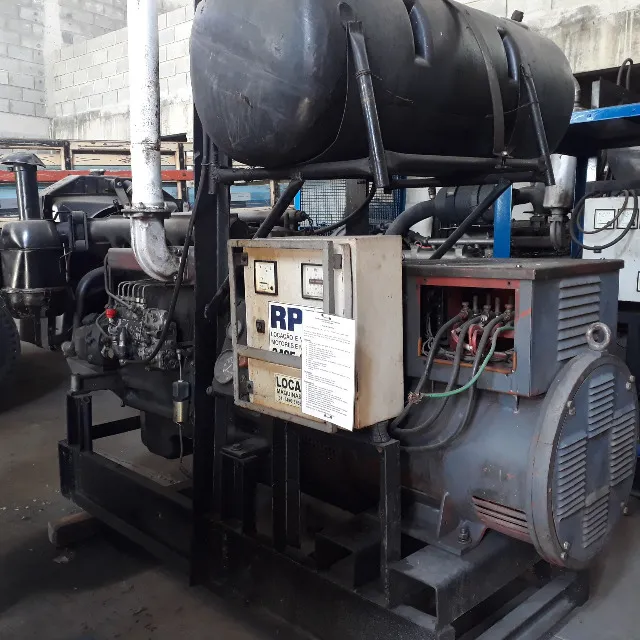 Gerador de energia 80 KVA com motor diesel MWM usado