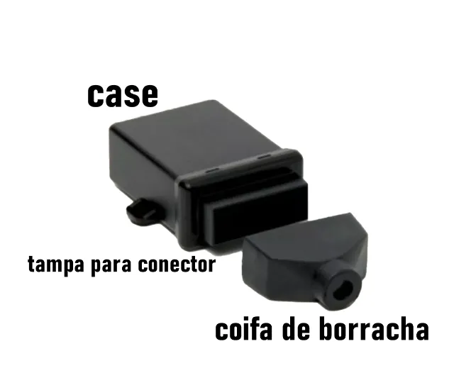 Caixa Plástica Gabinete com tampa de coifa de vedação Patola CP021