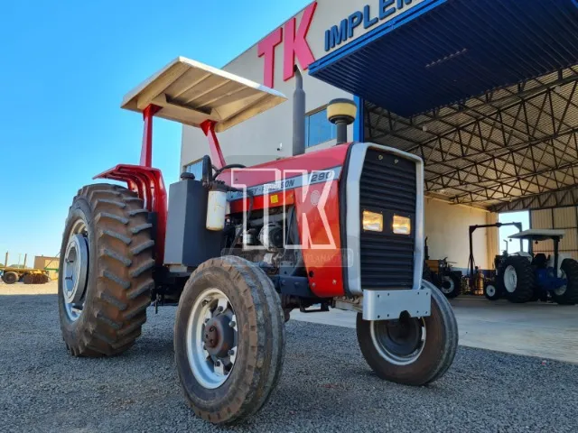 cod.776 - Trator Massey Ferguson 290 ano 80 - TK Tratores Nova Andradina - MS 