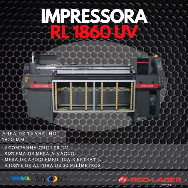 Impressora Híbrida 1860 UV I3200