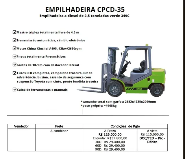 Empilhadeira CPCD-35
