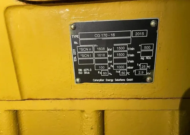 Gerador de Energia 2000 KVA / Hrs de uso: Nunca Operado