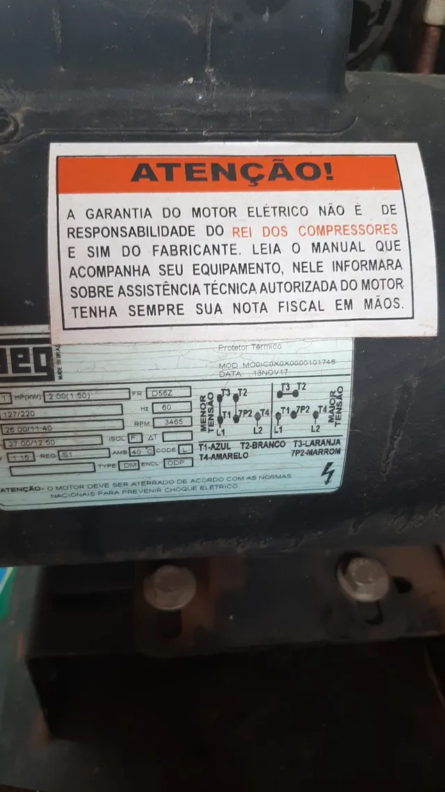 Compressor pressume 100 litros 
