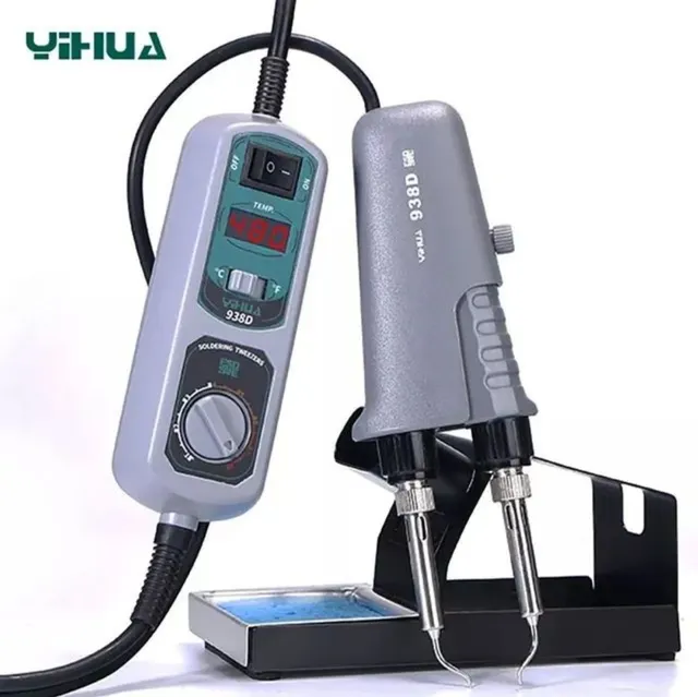 Estação de solda tipo hot tweezer SMD Yihua 938D soldering iron