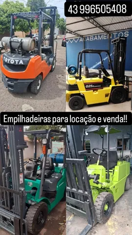 Empilhadeiras para locação e venda 